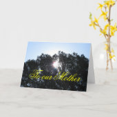 Carte Mother's Day (Fleur jaune)