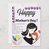Carte Mothers Day Card  (Devant)