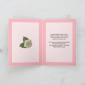 Carte Mother's day card for foster mama with pink roses (Intérieur)