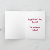 Carte Mother's Day - Cow Delivery (Intérieur)