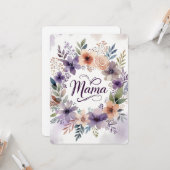 Carte Mother's day Flat Greeting Card (Devant/Arrière en situation)