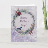 Carte Mothers Day General with Pretty Wreath Butterfly  (Devant)