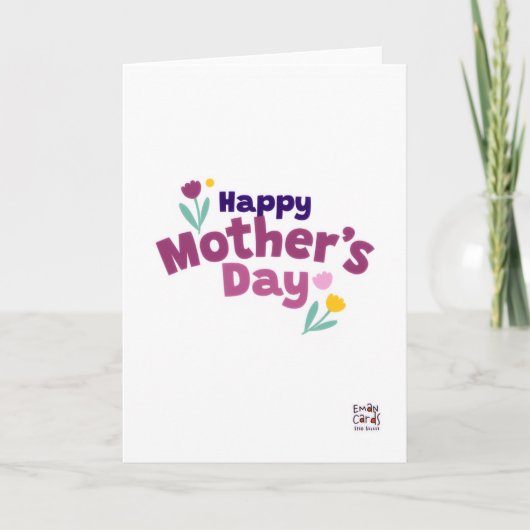 Carte Mother's Day - Simple Colorful (Devant)