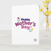 Carte Mother's Day - Simple Colorful (Fleur jaune)