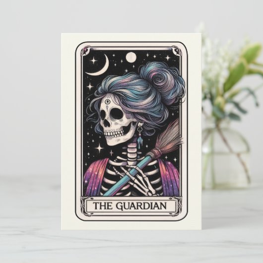 Carte Mother's Day Skeleton The Guardian Tarot (Debout devant)