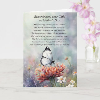 Carte Mothers Day Sympathy Loss of Child Mother's Day 