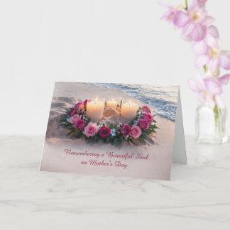 Carte Mothers Day Sympathy Remembrance Memorial Candles 