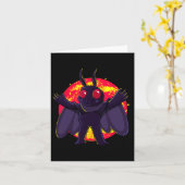 Carte Mothman Cute Cryptid Créatures Point Agréable Wv R (Fleur jaune)