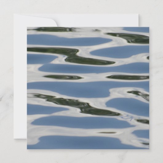 Carte Motif Abstrait bleu et blanc (Devant)