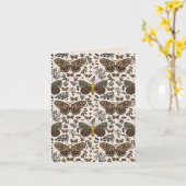 Carte Motif Abstrait Fleurs Sauvages de Teigne Bohème Mo (Fleur jaune)