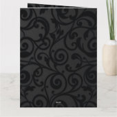 Carte Motif Abstrait noir torride (Dos)