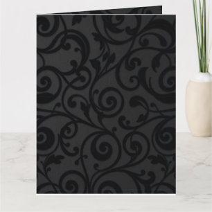 Carte Motif Abstrait noir torride