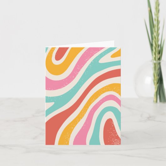 Carte Motif abstrait sans couture rétro (Devant)