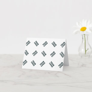 Carte Motif alterné de logo ou d'image d'entreprise Bl