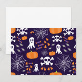 Carte Motif amusant d'Halloween (Devant / Derrière)