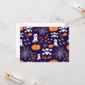 Carte Motif amusant d'Halloween (Devant/Arrière en situation)