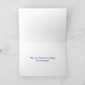 Carte Motif arc-en-ciel "HEUREUX 21E ANNIVERSAIRE !" + F (Intérieur)