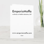 Carte Motif Art Nouveau #4 à Emporio Moffa (Dos)