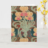 Carte Motif Art Nouveau #4 à Emporio Moffa (Fleur jaune)