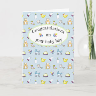 Carte Motif baby shower