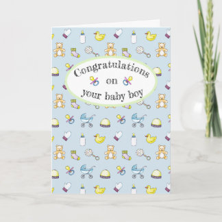 Carte Motif baby shower