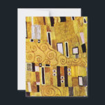 Carte Motif baiser de Gustav Klimt, Art Nouveau<br><div class="desc">The Kiss (détail motif) de Gustav Klimt est une peinture de Symbolisme de l'époque victorienne d'art vintage. Ce détail est tiré d'une peinture d'amour et de romantisme mettant en scène un couple romantique aux différentes nuances d'or, de symboles et de motifs, partageant un baiser contre un arrière - plan en...</div>