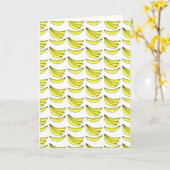 Carte Motif banane. (Fleur jaune)