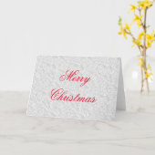 Carte Motif blanc élégant (Fleur jaune)