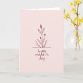 Carte motif Botanical Blush (Fleur jaune)