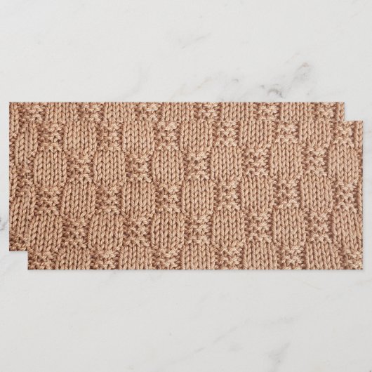 Carte Motif Bubble Knit Stitch par Shirley Taylor (Devant / Derrière)