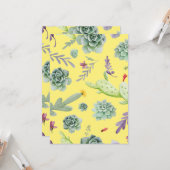 Carte Motif Cactus 9 (Devant/Arrière en situation)