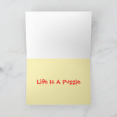 Carte Motif coloré de casse-tête (Intérieur)