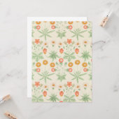 Carte Motif Daisy (par William Morris) (Devant/Arrière en situation)