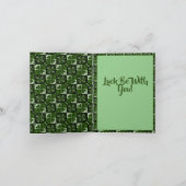 Carte Motif damier trèfle (Intérieur)