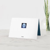 Carte Motif d'ancre nautique bleue (Dos)