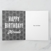 Carte motif d'anniversaire de la mignonne fraise r (Intérieur)