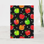 Carte Motif d'application d'aquarelle vive (Devant)