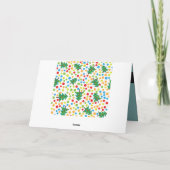 Carte Motif d'arbres de Noël (Dos)