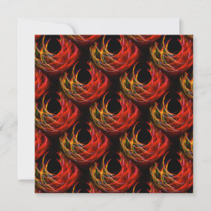 Carte Motif d'art abstrait élégant bohème moderne mignon