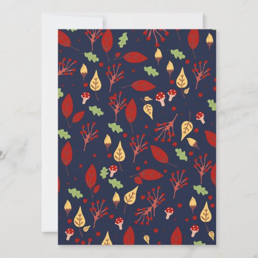 Carte Motif d'automne (Devant)