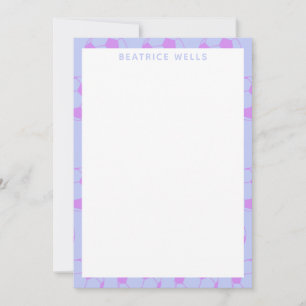 Carte Motif de balle de football mignon en violet Person