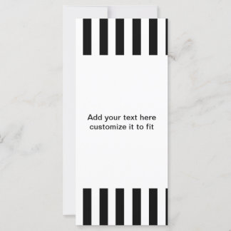 Carte Motif de bandes noires et blanches