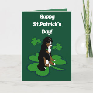 Carte Motif de chiens de la fête Saint-Patrick