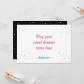 Carte Motif de ciel étoilé magique coloré (Devant/Arrière en situation)