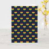 Carte Motif de coeur Rainbow 8 Bit (Fleur jaune)