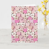 Carte Motif de cœur romantique XO Saint-Valentin Anniver (Fleur jaune)