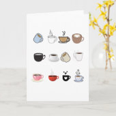 Carte Motif de conception de cafés Mugs (Fleur jaune)