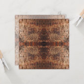 Carte Motif de conception de photo en gros plan de bois  (Devant/Arrière en situation)