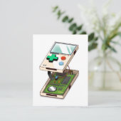 Carte Motif de console de jeu vidéo. (Debout devant)