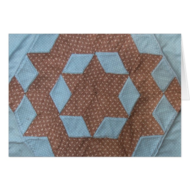 Carte - motif de courtepointe - Château (Devant horizontal)